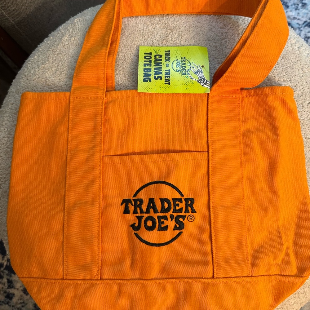 Trader Joe's Orange Tote Bag